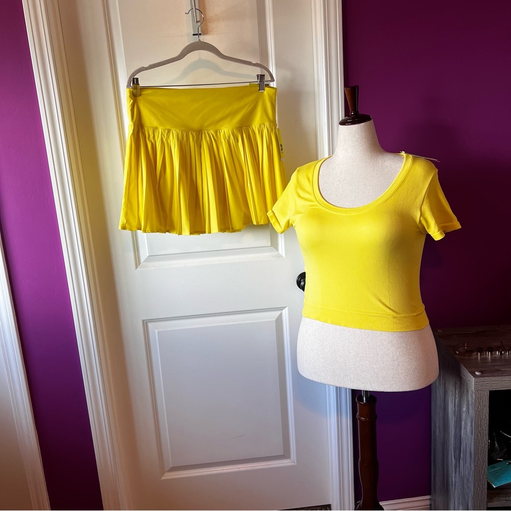 Two piece Active Tennis/ Pickleball Skirt Set Apparel